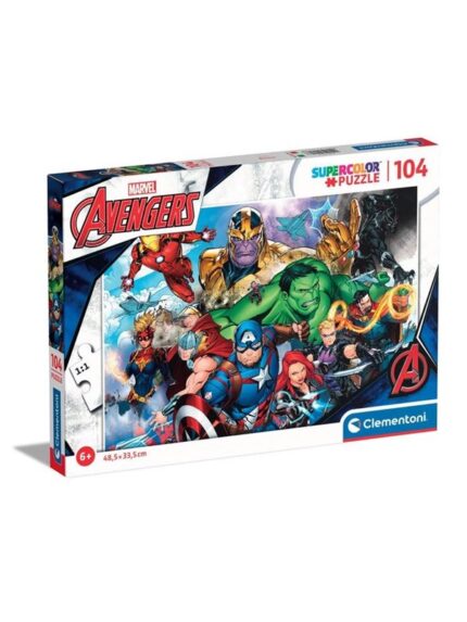 Clementoni Jigsaw Puzzle Super Color Avengers 104pcs. Boden