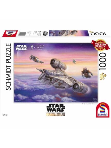 Schmidt Puzzle - Thomas Kinkade: Star Wars - The Mandalorian - The Escort (1000 Pieces) Boden