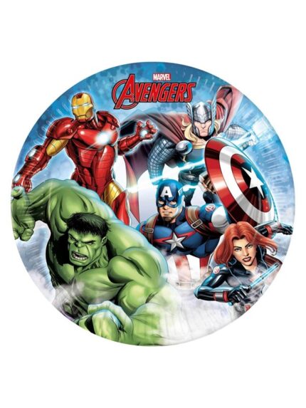 Globos - Paper Plates Avengers Infinity Stones 8 pcs.